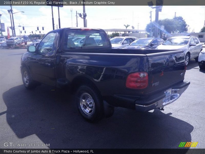 Black / Medium Graphite Grey 2003 Ford F150 XL Regular Cab Flareside