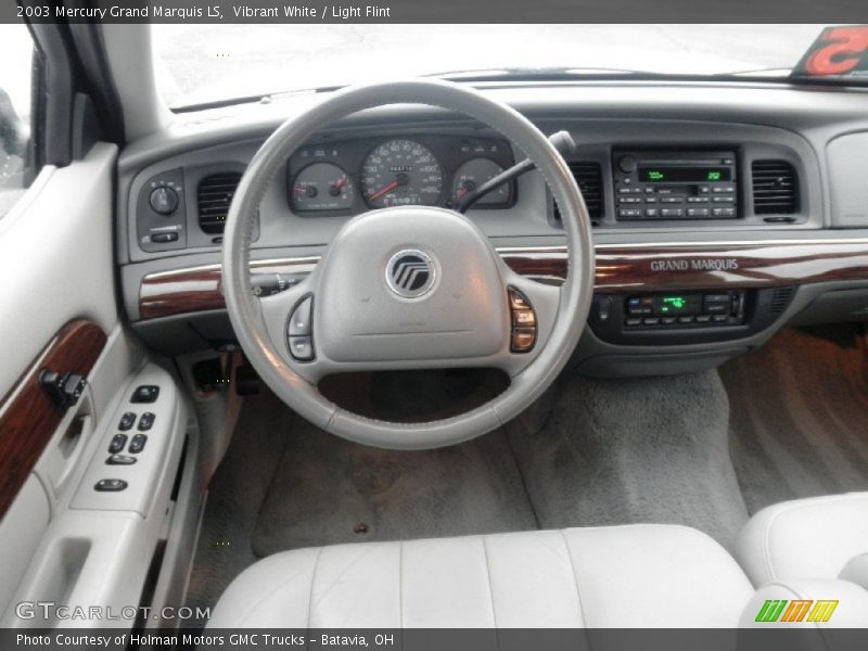 Vibrant White / Light Flint 2003 Mercury Grand Marquis LS