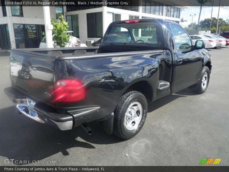 Black / Medium Graphite Grey 2003 Ford F150 XL Regular Cab Flareside