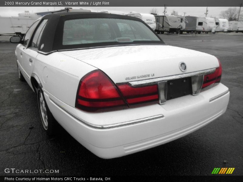 Vibrant White / Light Flint 2003 Mercury Grand Marquis LS