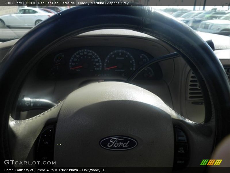 Black / Medium Graphite Grey 2003 Ford F150 XL Regular Cab Flareside
