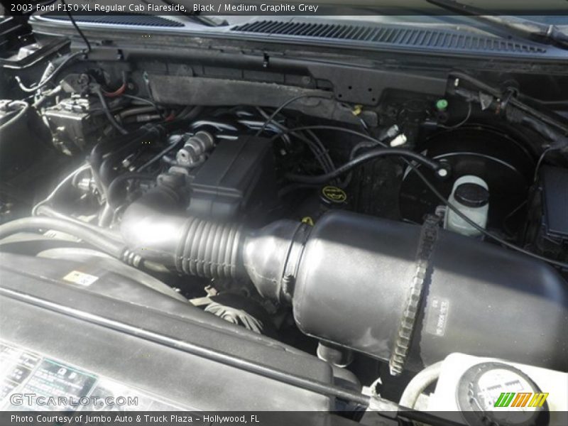 Black / Medium Graphite Grey 2003 Ford F150 XL Regular Cab Flareside