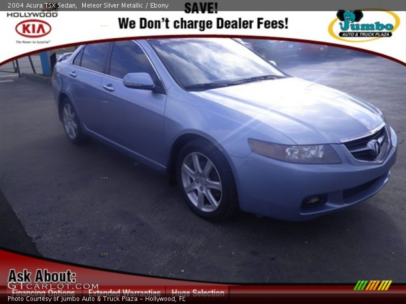 Meteor Silver Metallic / Ebony 2004 Acura TSX Sedan