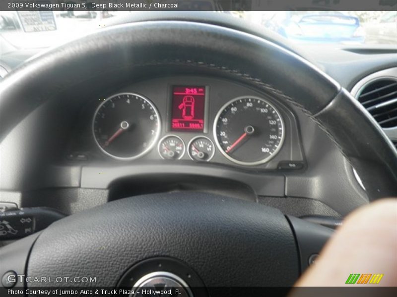 Deep Black Metallic / Charcoal 2009 Volkswagen Tiguan S