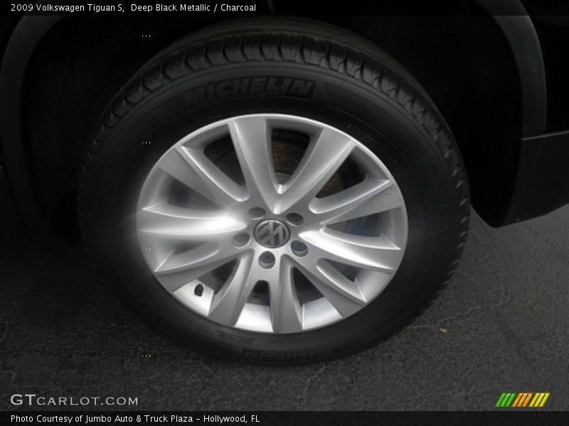 Deep Black Metallic / Charcoal 2009 Volkswagen Tiguan S