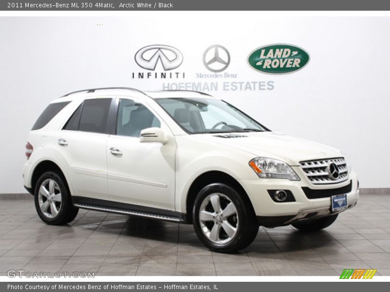 Arctic White / Black 2011 Mercedes-Benz ML 350 4Matic