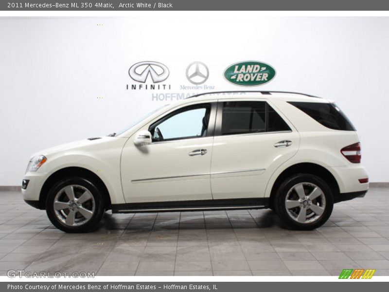 Arctic White / Black 2011 Mercedes-Benz ML 350 4Matic