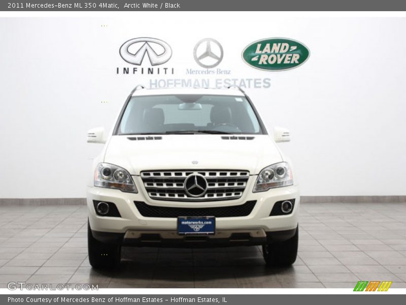 Arctic White / Black 2011 Mercedes-Benz ML 350 4Matic
