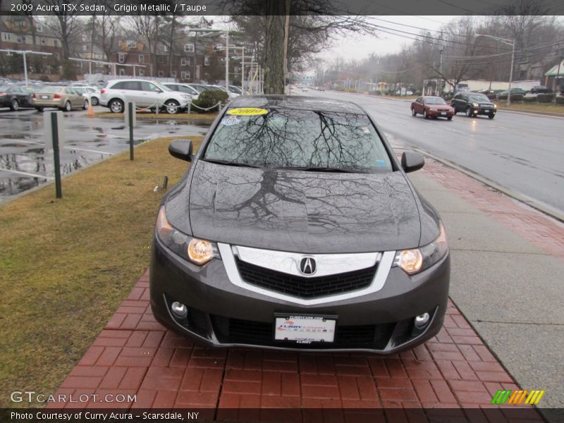 Grigio Metallic / Taupe 2009 Acura TSX Sedan