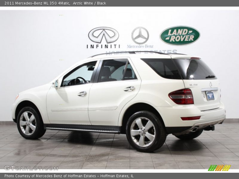 Arctic White / Black 2011 Mercedes-Benz ML 350 4Matic