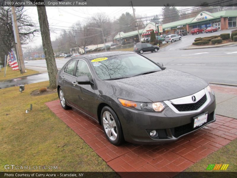 Grigio Metallic / Taupe 2009 Acura TSX Sedan