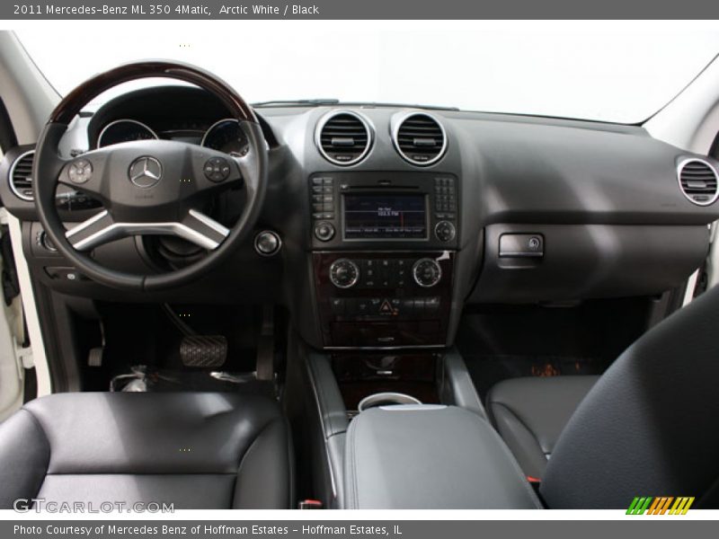 Arctic White / Black 2011 Mercedes-Benz ML 350 4Matic