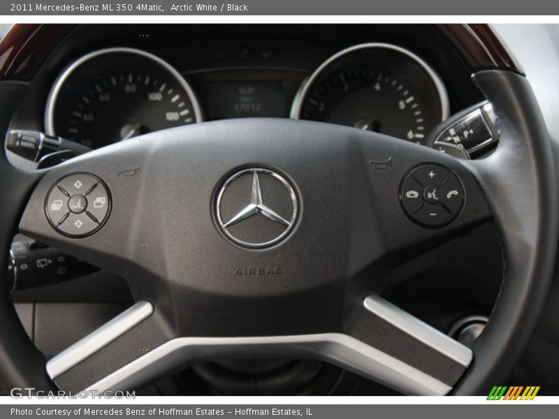 Arctic White / Black 2011 Mercedes-Benz ML 350 4Matic