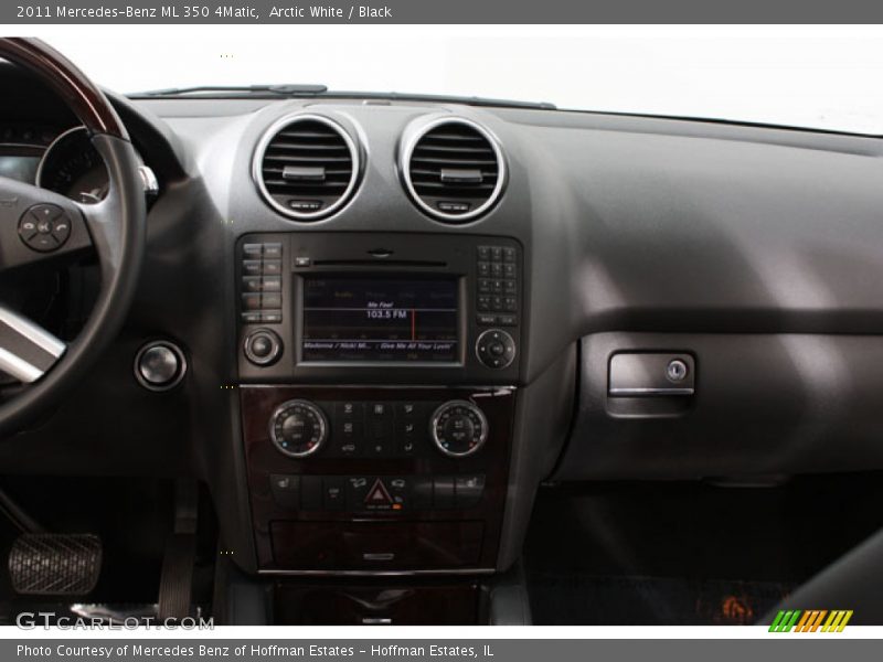 Arctic White / Black 2011 Mercedes-Benz ML 350 4Matic
