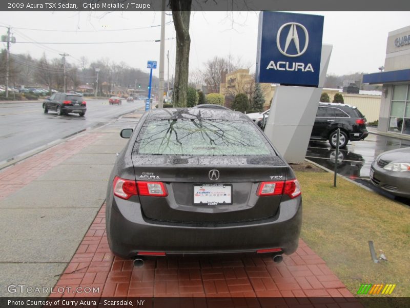 Grigio Metallic / Taupe 2009 Acura TSX Sedan