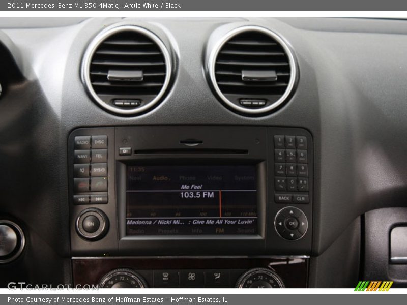 Arctic White / Black 2011 Mercedes-Benz ML 350 4Matic