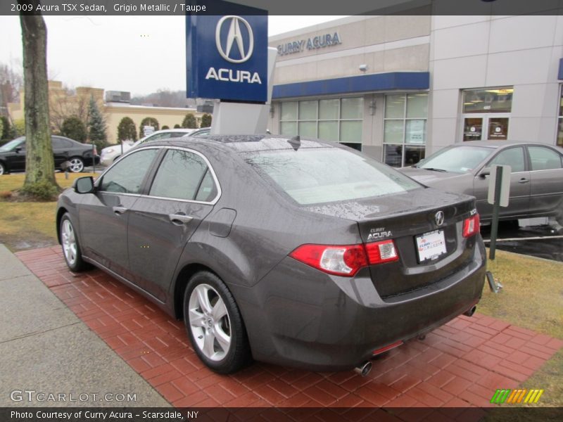 Grigio Metallic / Taupe 2009 Acura TSX Sedan