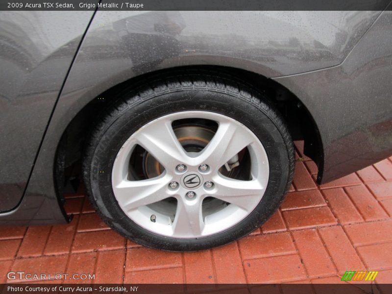 Grigio Metallic / Taupe 2009 Acura TSX Sedan