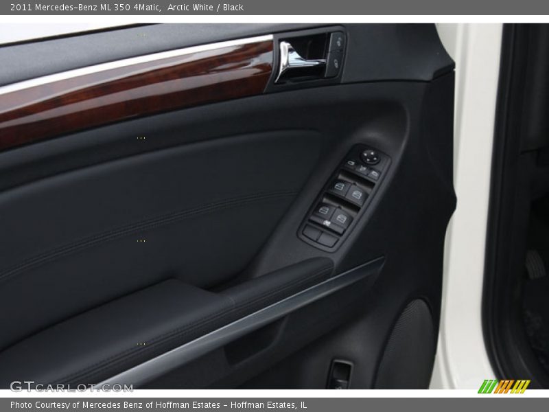 Arctic White / Black 2011 Mercedes-Benz ML 350 4Matic