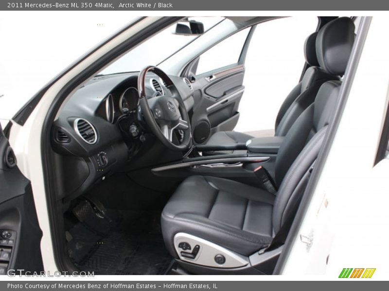 Arctic White / Black 2011 Mercedes-Benz ML 350 4Matic