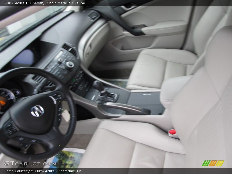 Grigio Metallic / Taupe 2009 Acura TSX Sedan