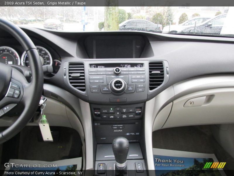 Grigio Metallic / Taupe 2009 Acura TSX Sedan