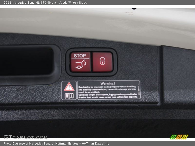 Arctic White / Black 2011 Mercedes-Benz ML 350 4Matic