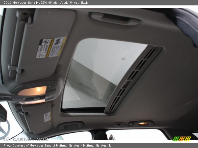 Arctic White / Black 2011 Mercedes-Benz ML 350 4Matic