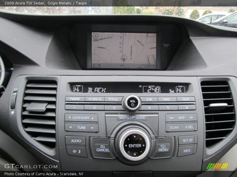 Grigio Metallic / Taupe 2009 Acura TSX Sedan