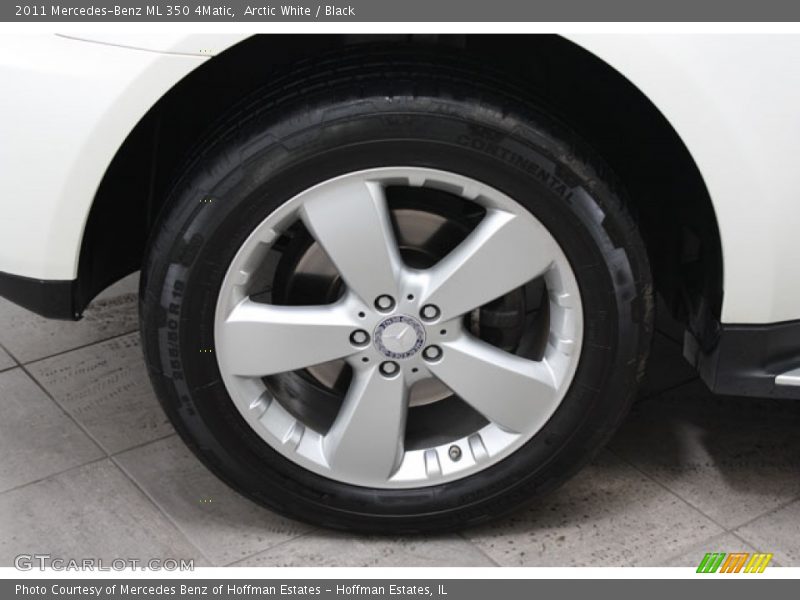 Arctic White / Black 2011 Mercedes-Benz ML 350 4Matic
