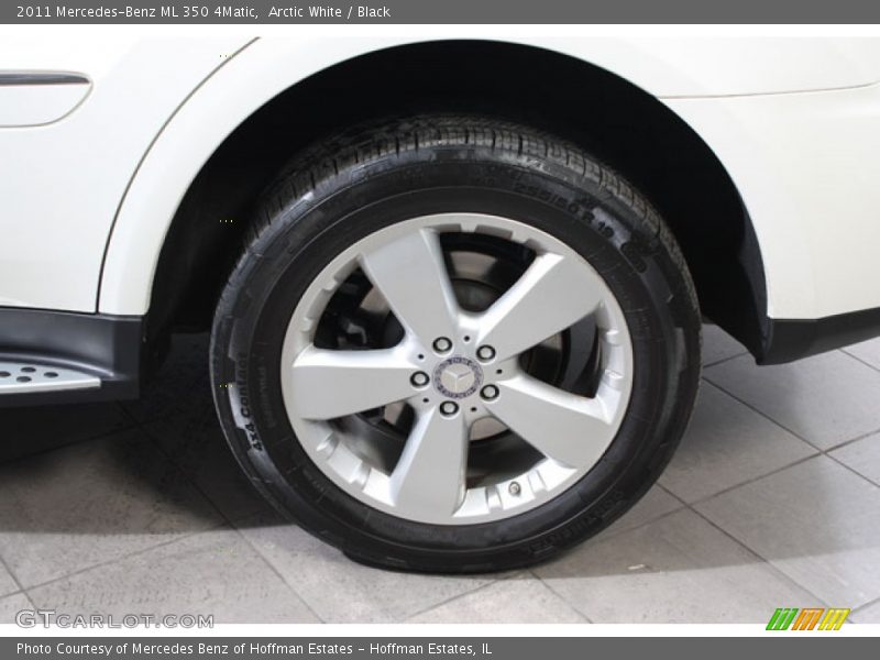 Arctic White / Black 2011 Mercedes-Benz ML 350 4Matic