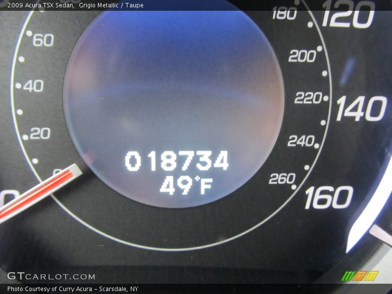 Grigio Metallic / Taupe 2009 Acura TSX Sedan