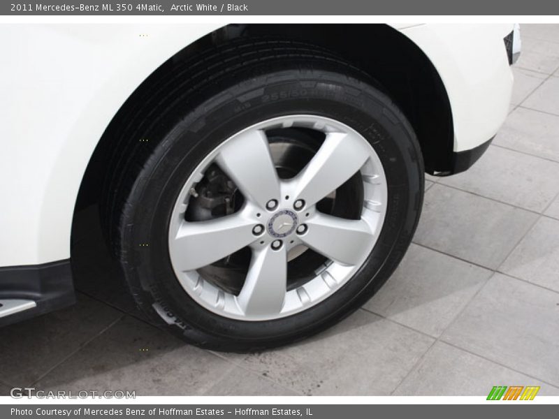 Arctic White / Black 2011 Mercedes-Benz ML 350 4Matic