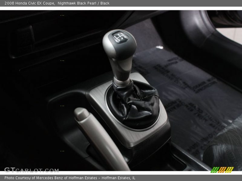 Nighthawk Black Pearl / Black 2008 Honda Civic EX Coupe