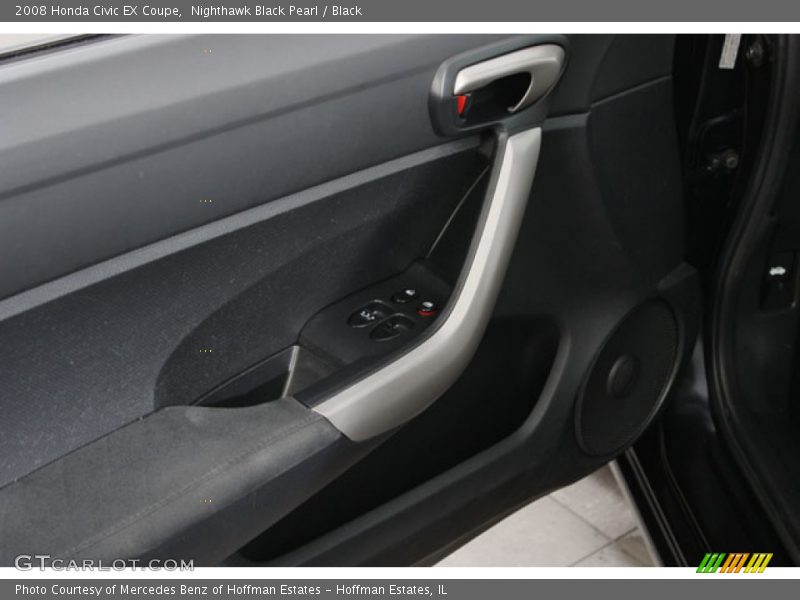 Nighthawk Black Pearl / Black 2008 Honda Civic EX Coupe