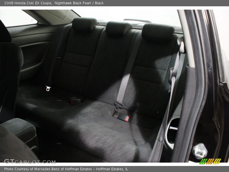 Nighthawk Black Pearl / Black 2008 Honda Civic EX Coupe