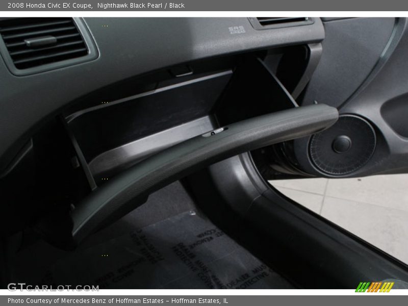 Nighthawk Black Pearl / Black 2008 Honda Civic EX Coupe