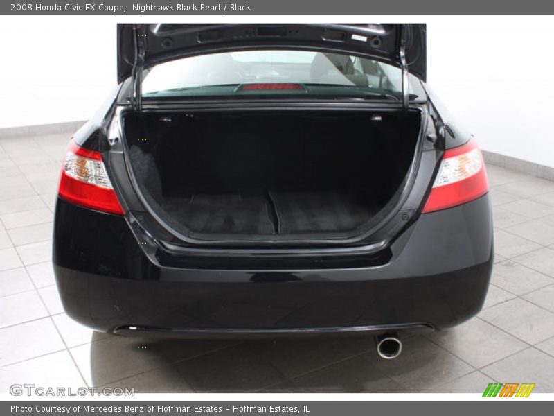 Nighthawk Black Pearl / Black 2008 Honda Civic EX Coupe