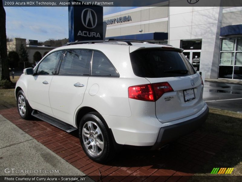 Aspen White Pearl / Parchment 2009 Acura MDX Technology