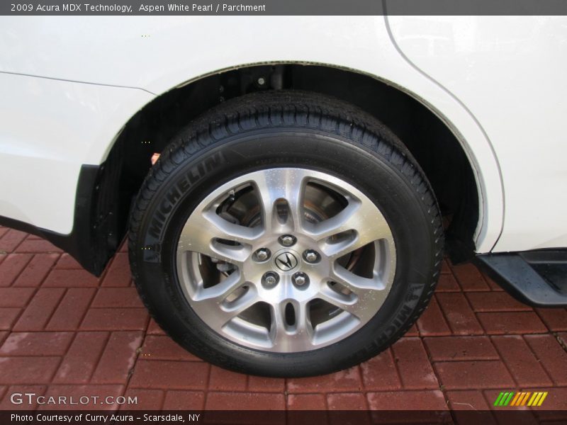 Aspen White Pearl / Parchment 2009 Acura MDX Technology