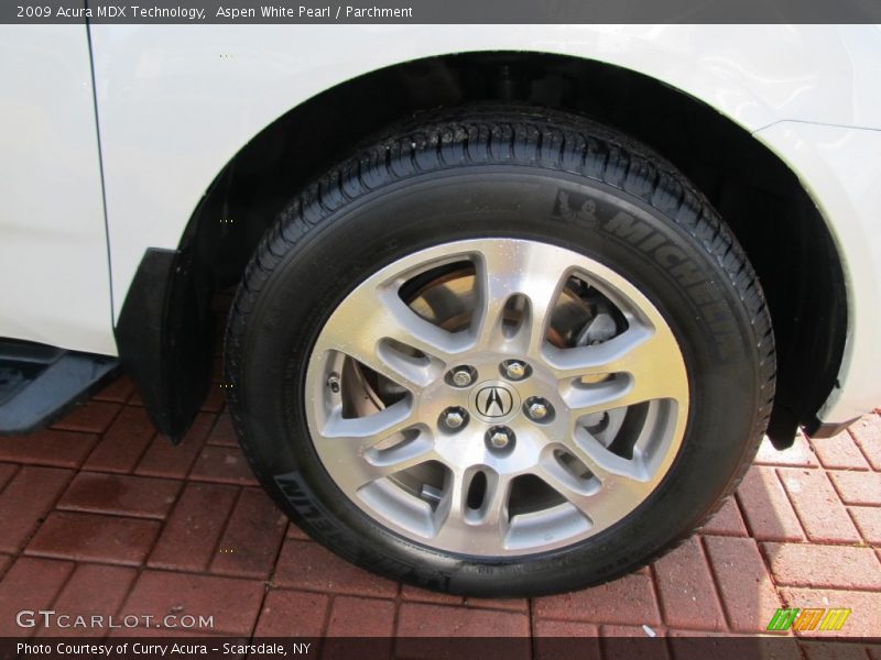 Aspen White Pearl / Parchment 2009 Acura MDX Technology
