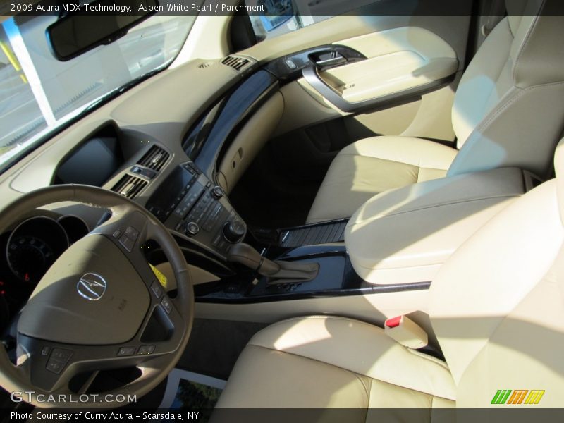 Aspen White Pearl / Parchment 2009 Acura MDX Technology