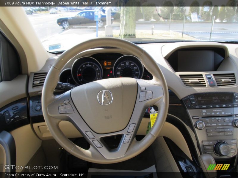 Aspen White Pearl / Parchment 2009 Acura MDX Technology