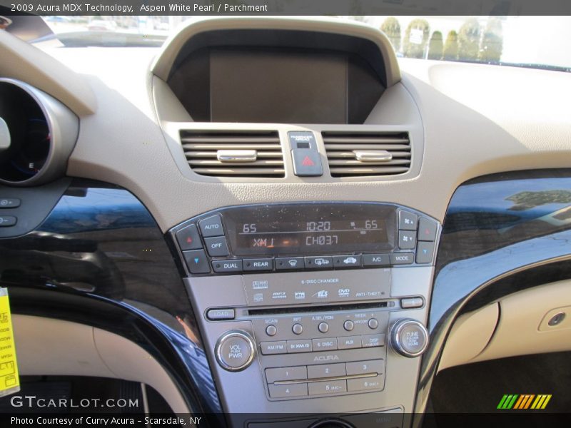 Aspen White Pearl / Parchment 2009 Acura MDX Technology