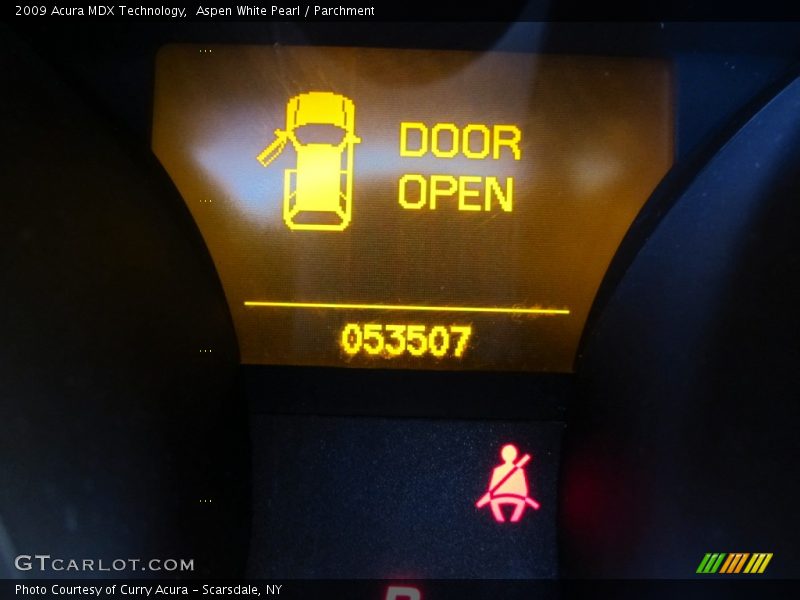 Aspen White Pearl / Parchment 2009 Acura MDX Technology