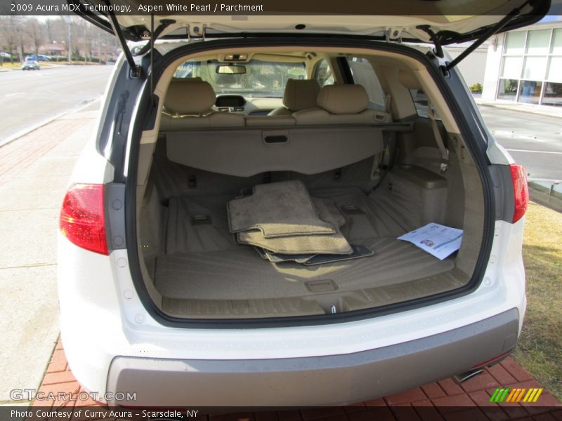 Aspen White Pearl / Parchment 2009 Acura MDX Technology