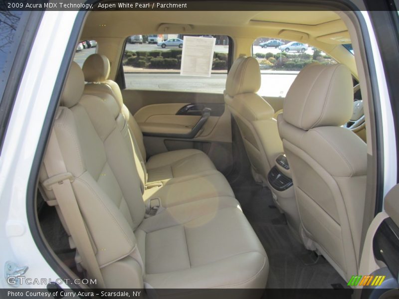 Aspen White Pearl / Parchment 2009 Acura MDX Technology
