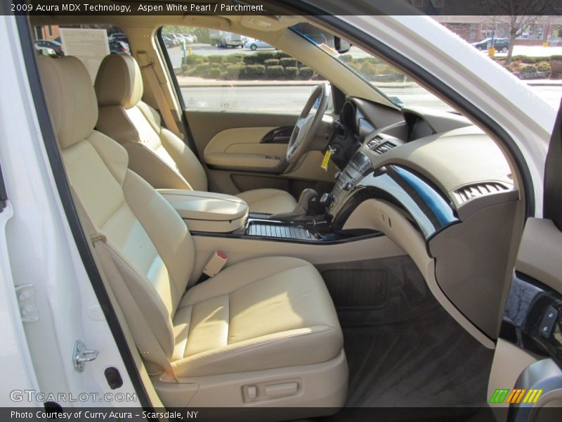 Aspen White Pearl / Parchment 2009 Acura MDX Technology