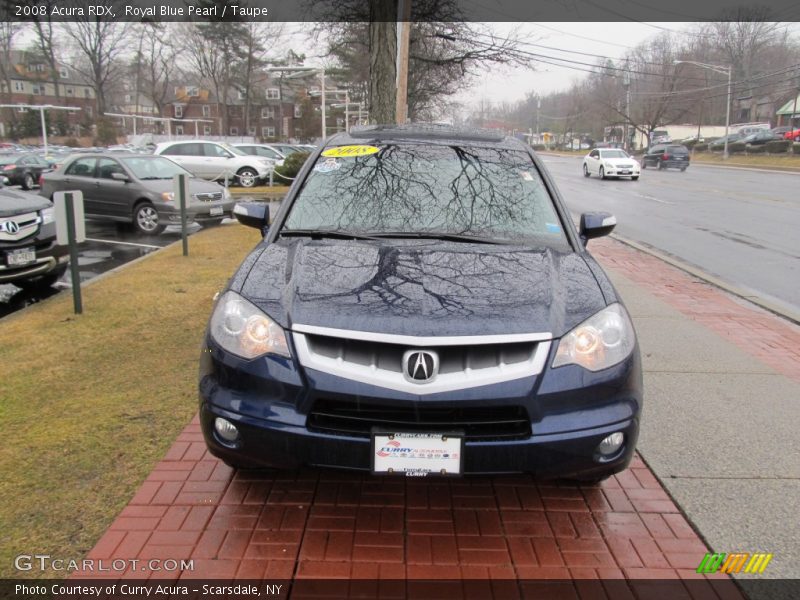 Royal Blue Pearl / Taupe 2008 Acura RDX