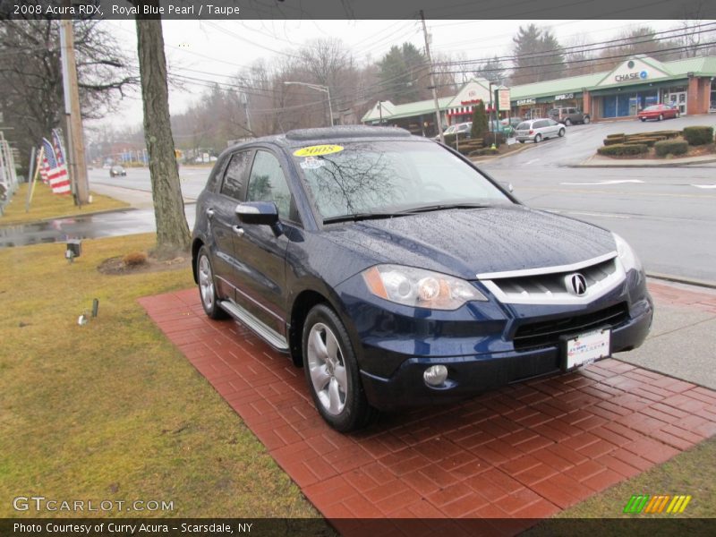 Royal Blue Pearl / Taupe 2008 Acura RDX